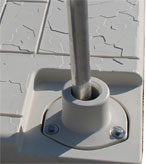 moring holes in pwc float