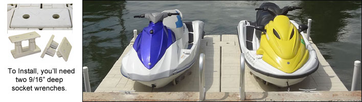 side to side jet dock floats