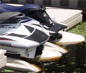 jet ski floating dock entrance